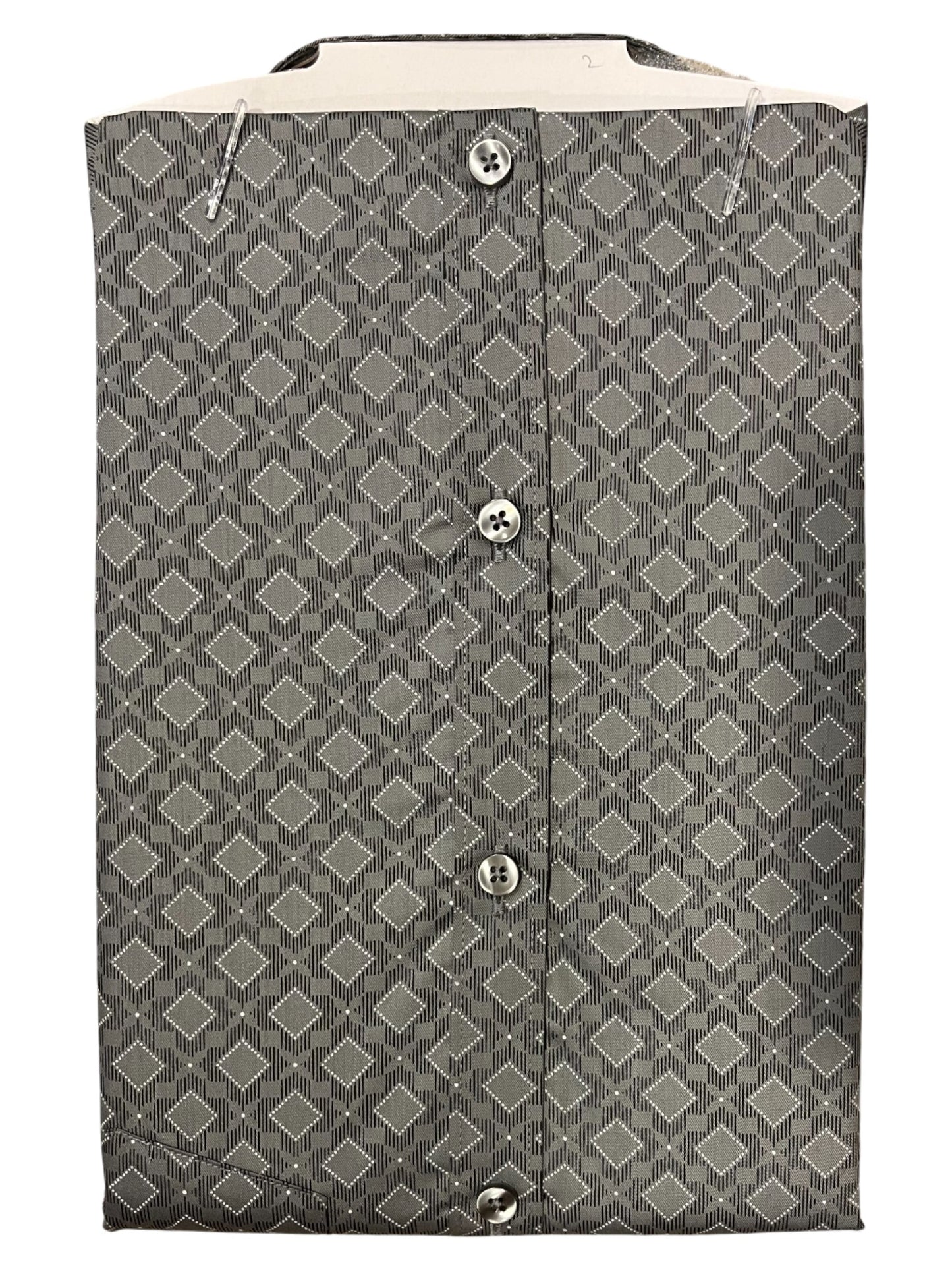 Southloom Pure Cotton Gray Printed Shirt (40 HS)