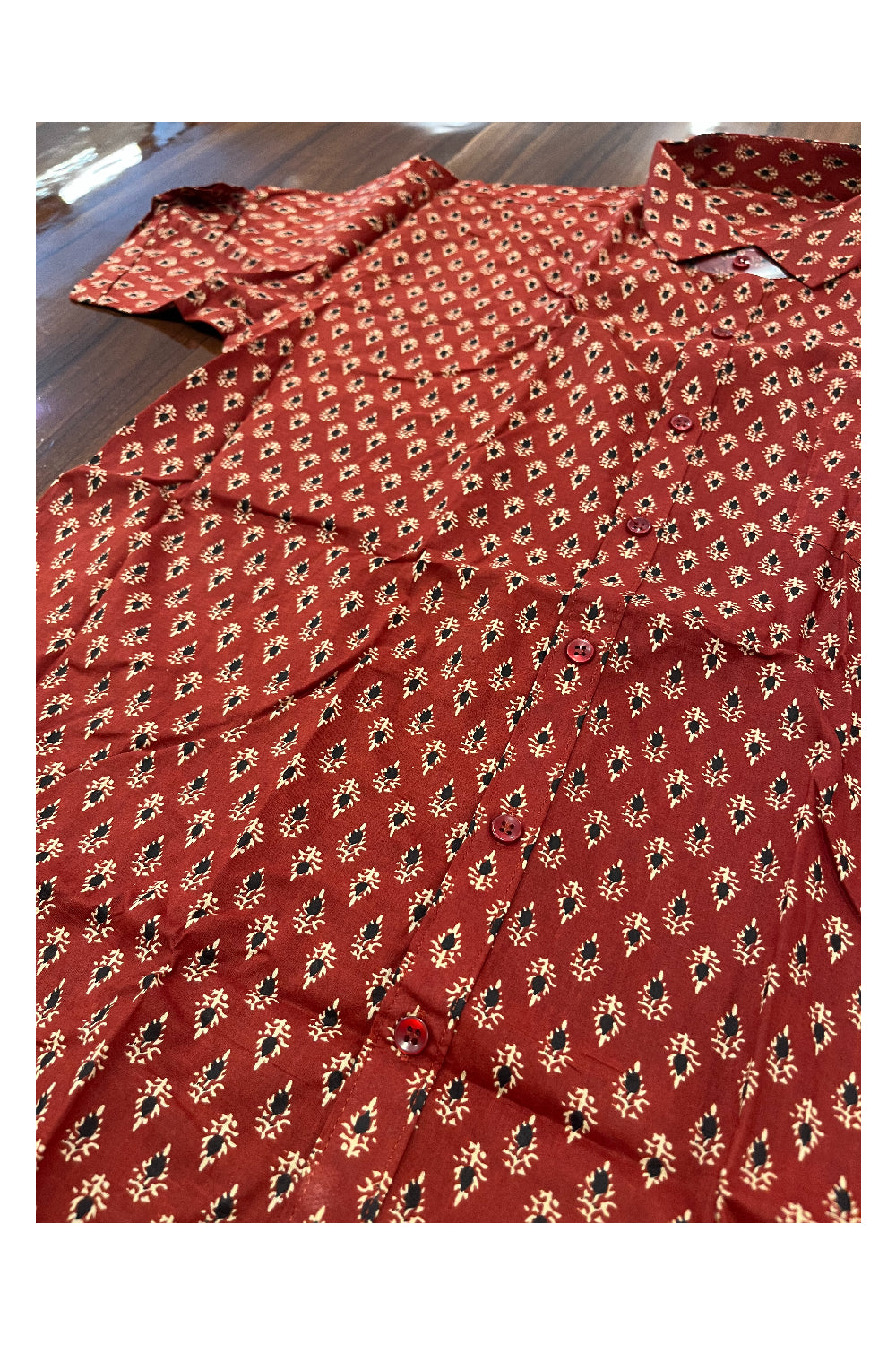 Southloom Jaipur Pure Cotton Printed Shirt For Men (3XL)