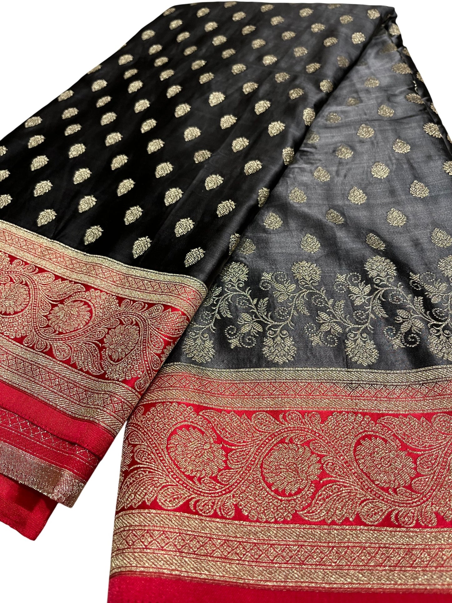 Southloom Satin Banarasi Silk Saree with Woven Work on Body and Borders