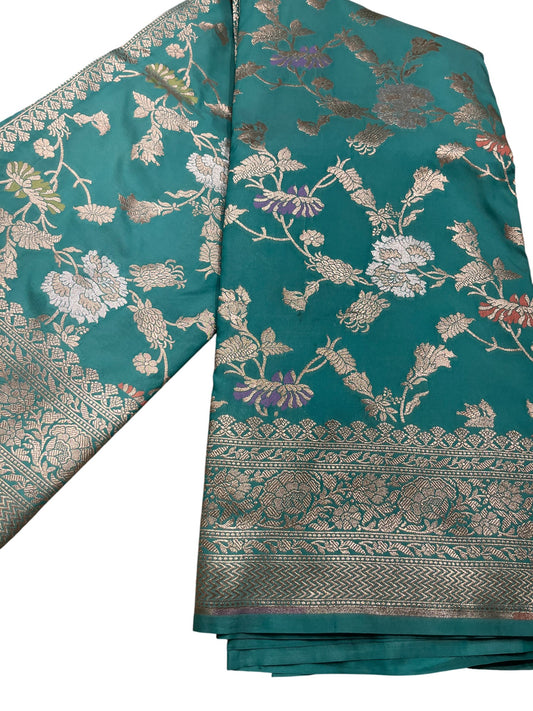 Southloom Pure Banarasi Silk Saree with Woven Work on Body and Borders