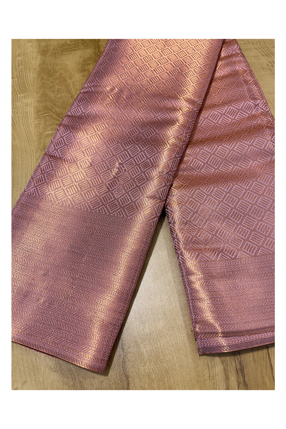 Southloom Premium Semi Silk Zari Work Brocade Saree in Bridal Violet with Matching Pallu