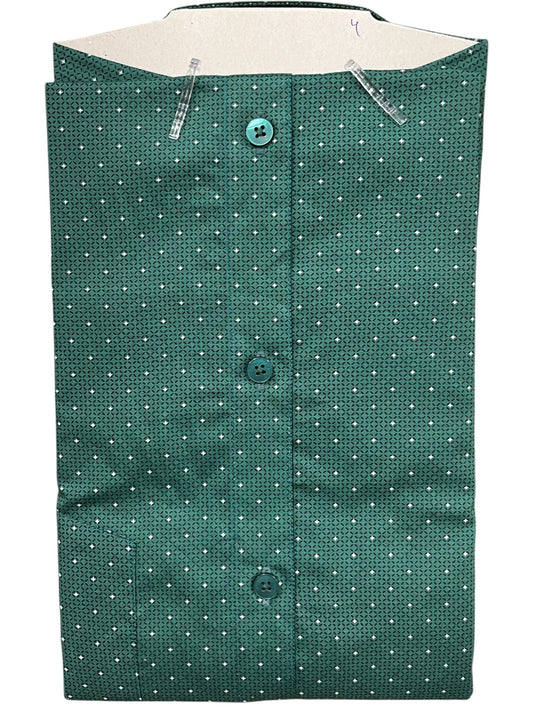 Southloom Pure Cotton Green Printed Shirt (44 HS)