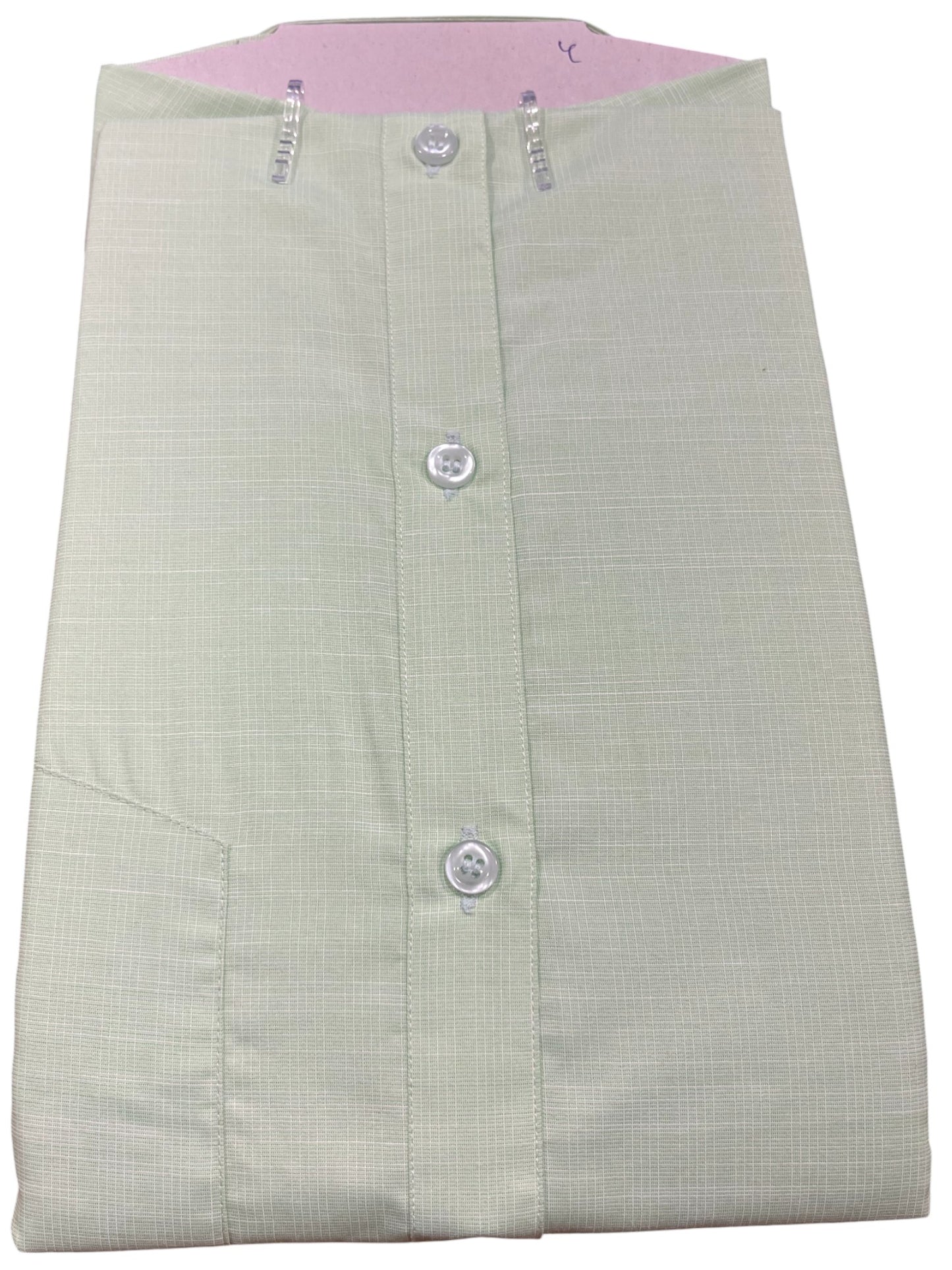 Southloom Pure Cotton Green Plain Shirt (46 FS)