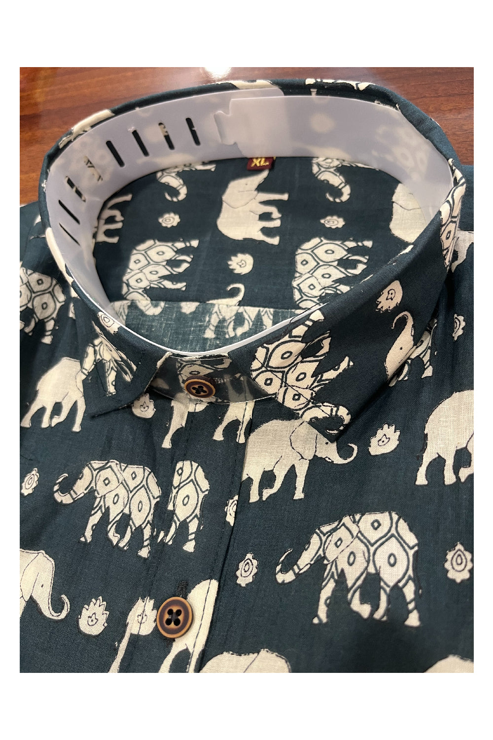 Southloom Jaipur Pure Cotton Printed Shirt For Men (XL)