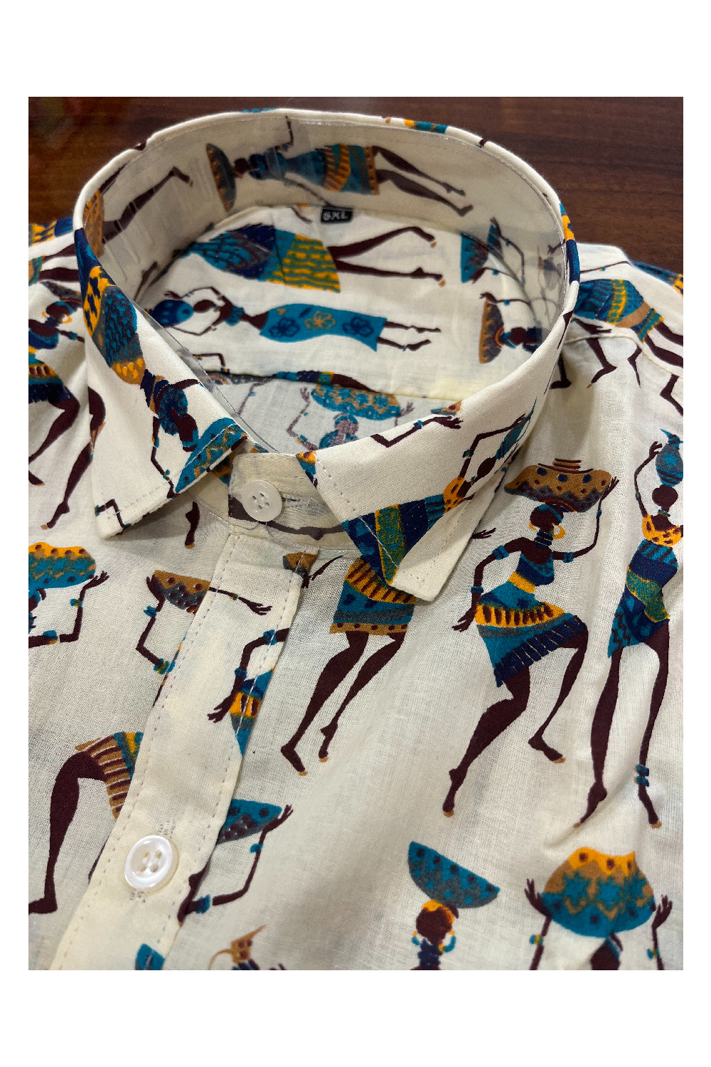 Southloom Jaipur Pure Cotton Printed Shirt For Men (5XL)