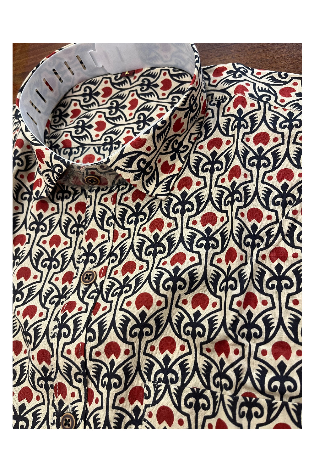 Southloom Jaipur Pure Cotton Printed Shirt For Men (Large)