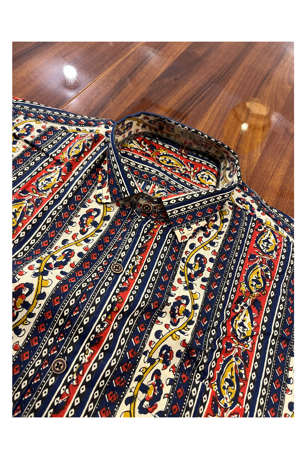 Southloom Jaipur Pure Cotton Printed Shirt For Men (Large)