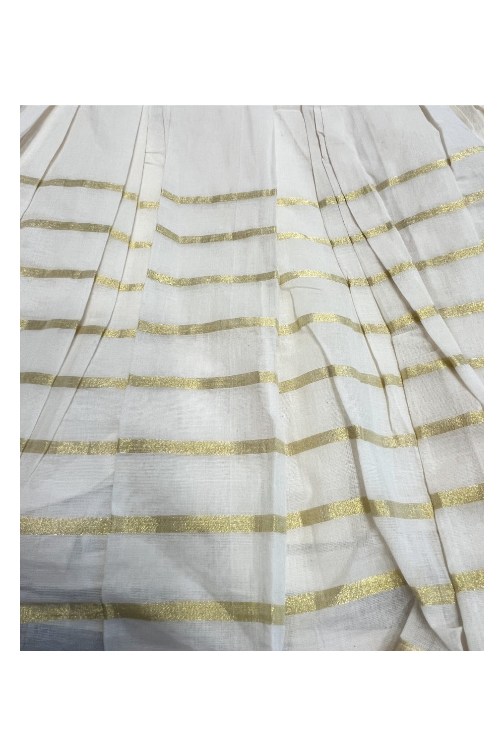 Southloom Premium Kasavu Frock in Balaramapuram Handloom Fabric for Girls