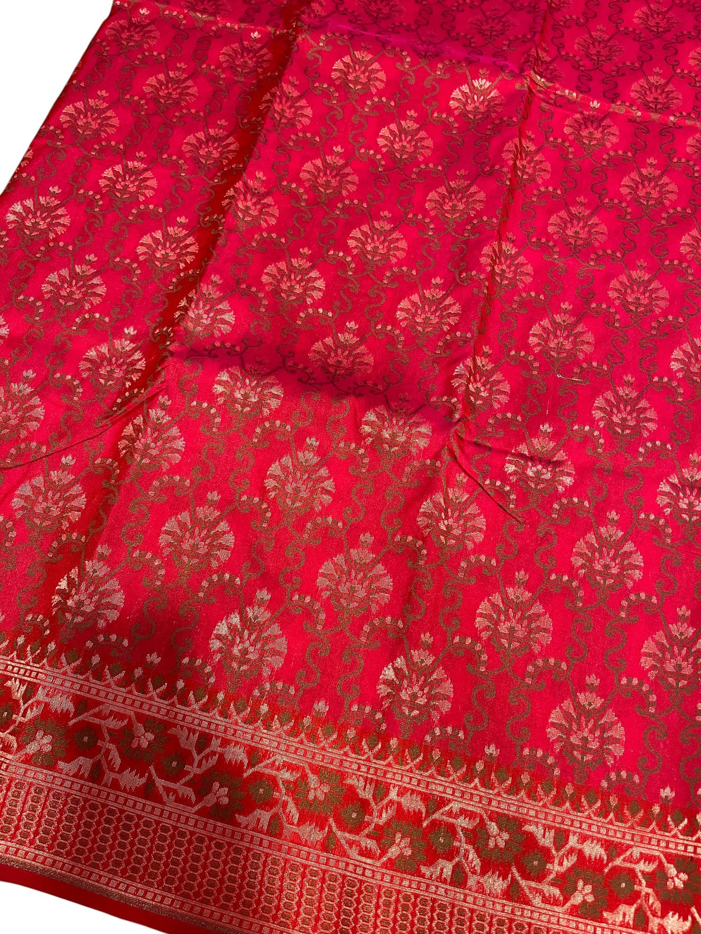 Southloom Banarasi Silk Saree with Woven Work on Body and Borders