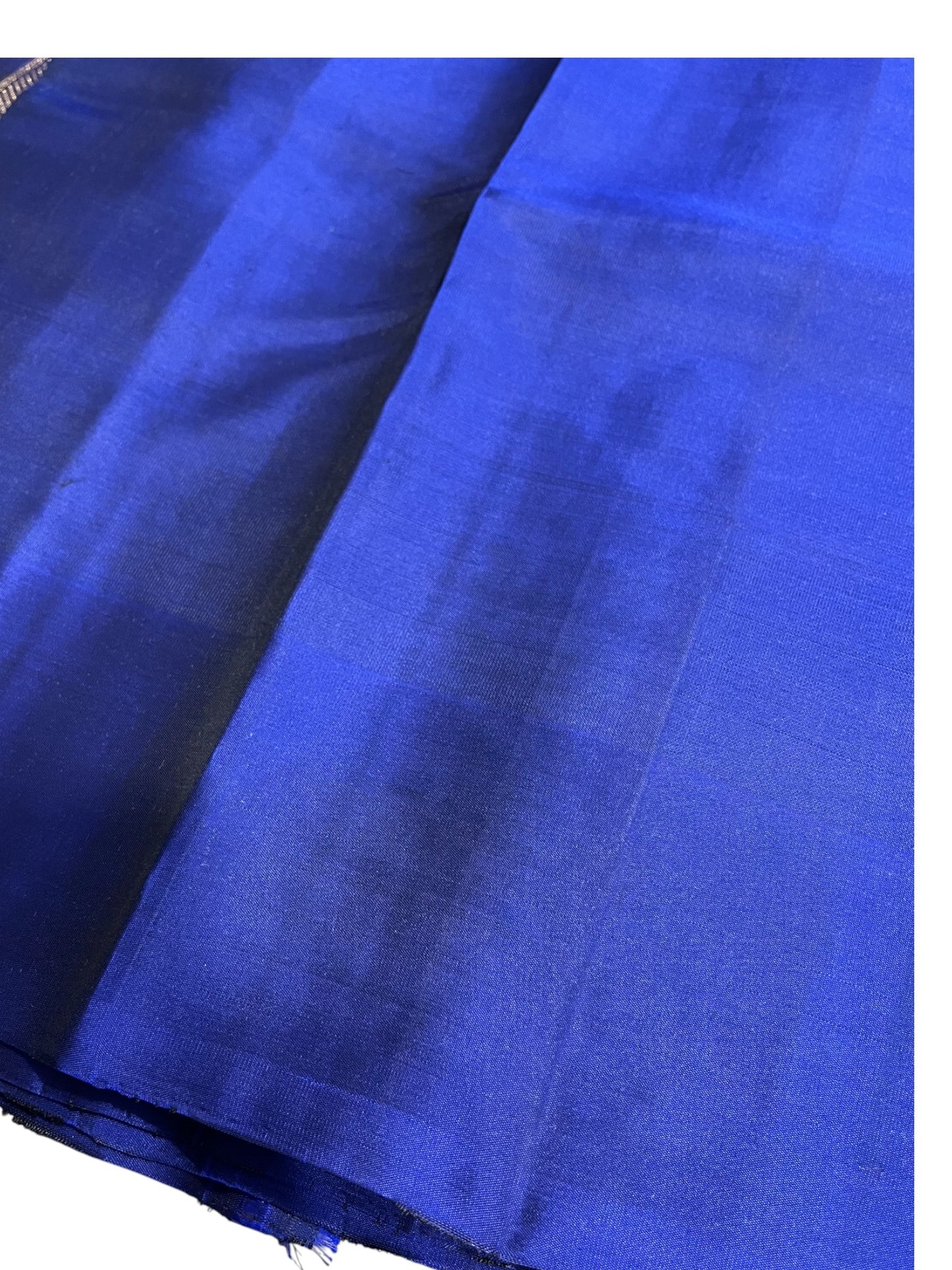 Southloom Pure Handloom Kanchipuram Silk Saree with Butta Work(Blue & Green)