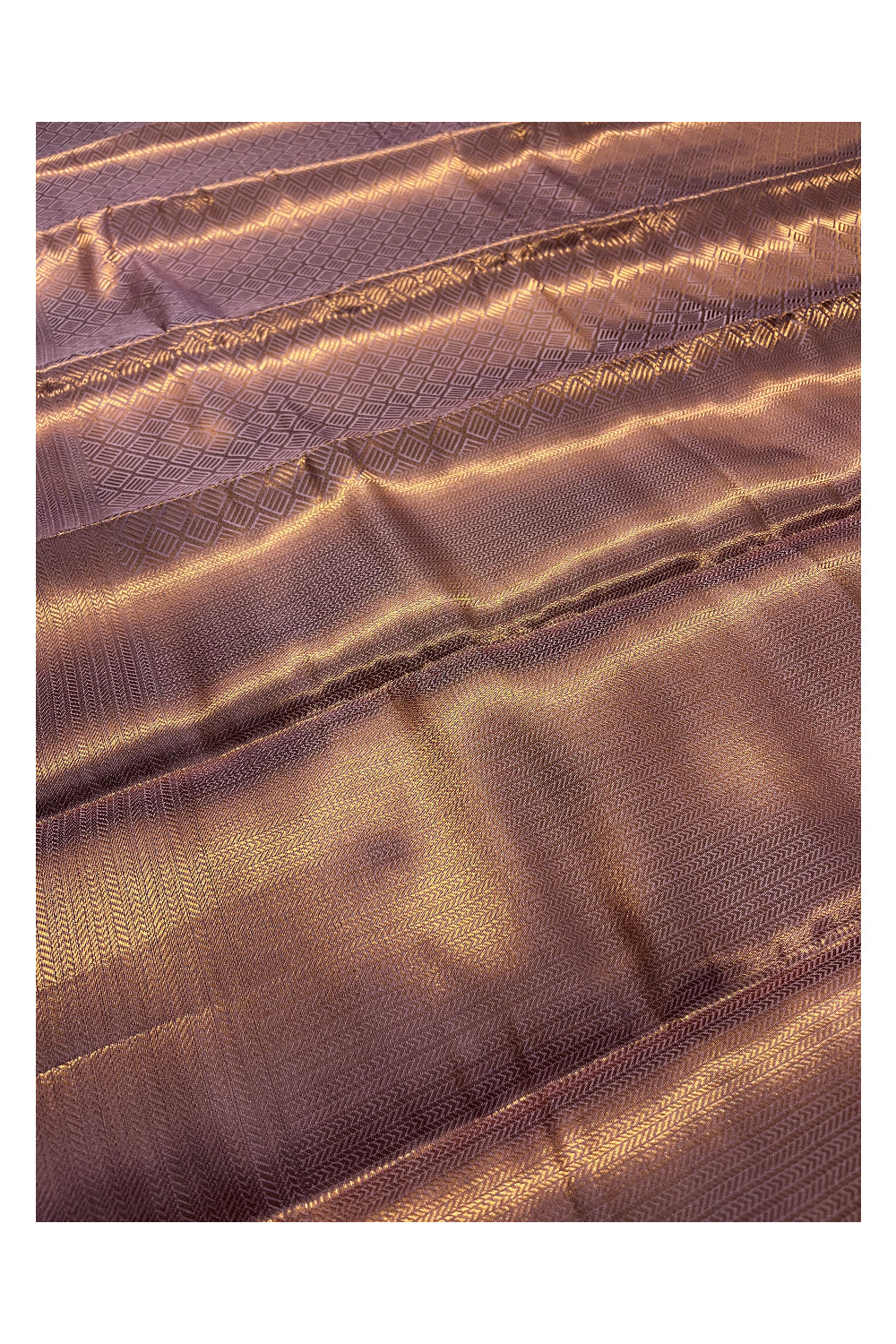 Southloom Premium Semi Silk Zari Work Brocade Saree in Bridal Violet with Matching Pallu