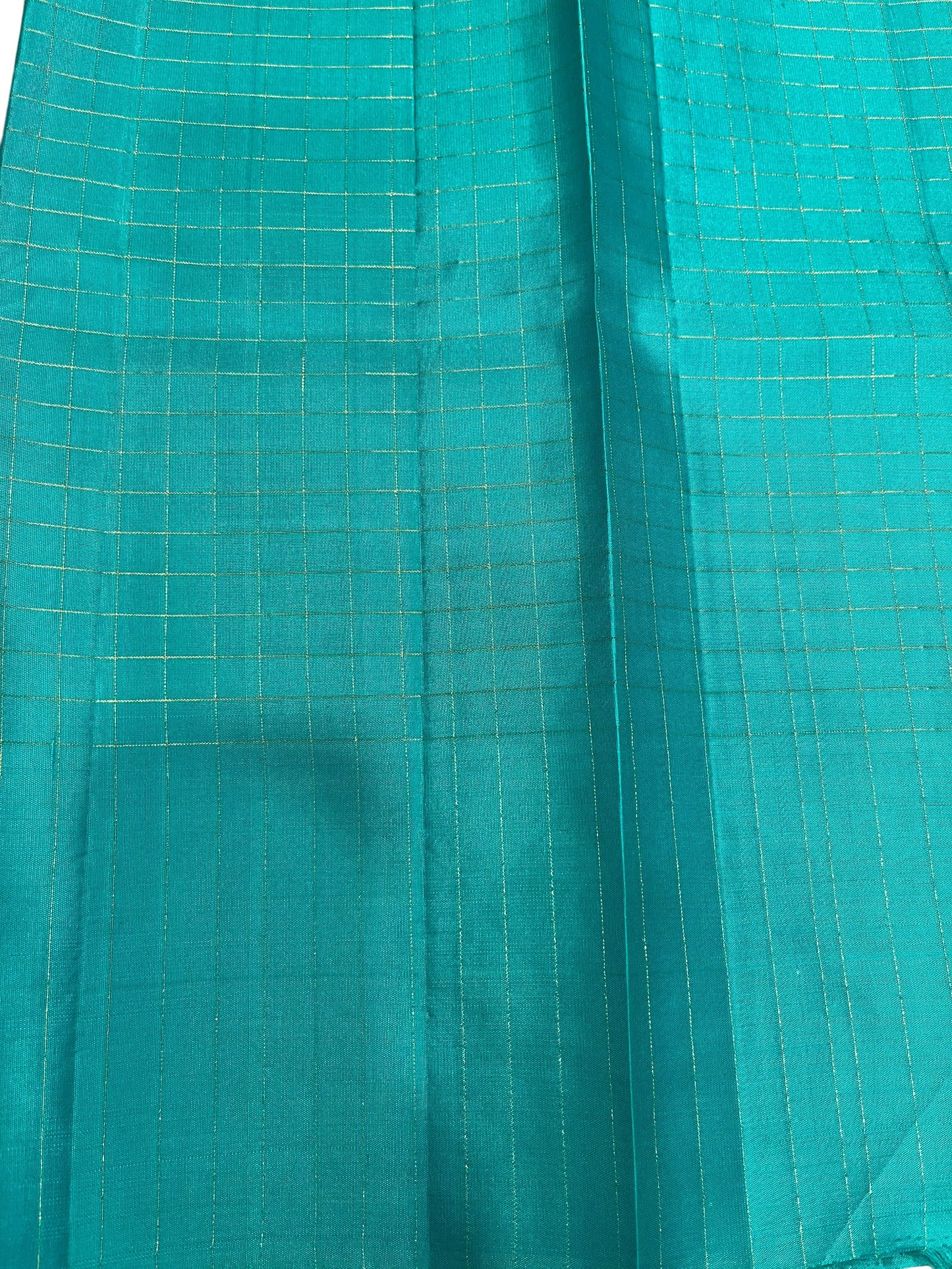 Southloom Premium Bridal Handloom Kanchipuram Silk Saree With Korvai Works (Blue & Green)