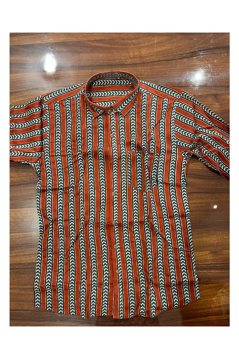 Southloom Jaipur Pure Cotton Printed Shirt For Men (Medium)