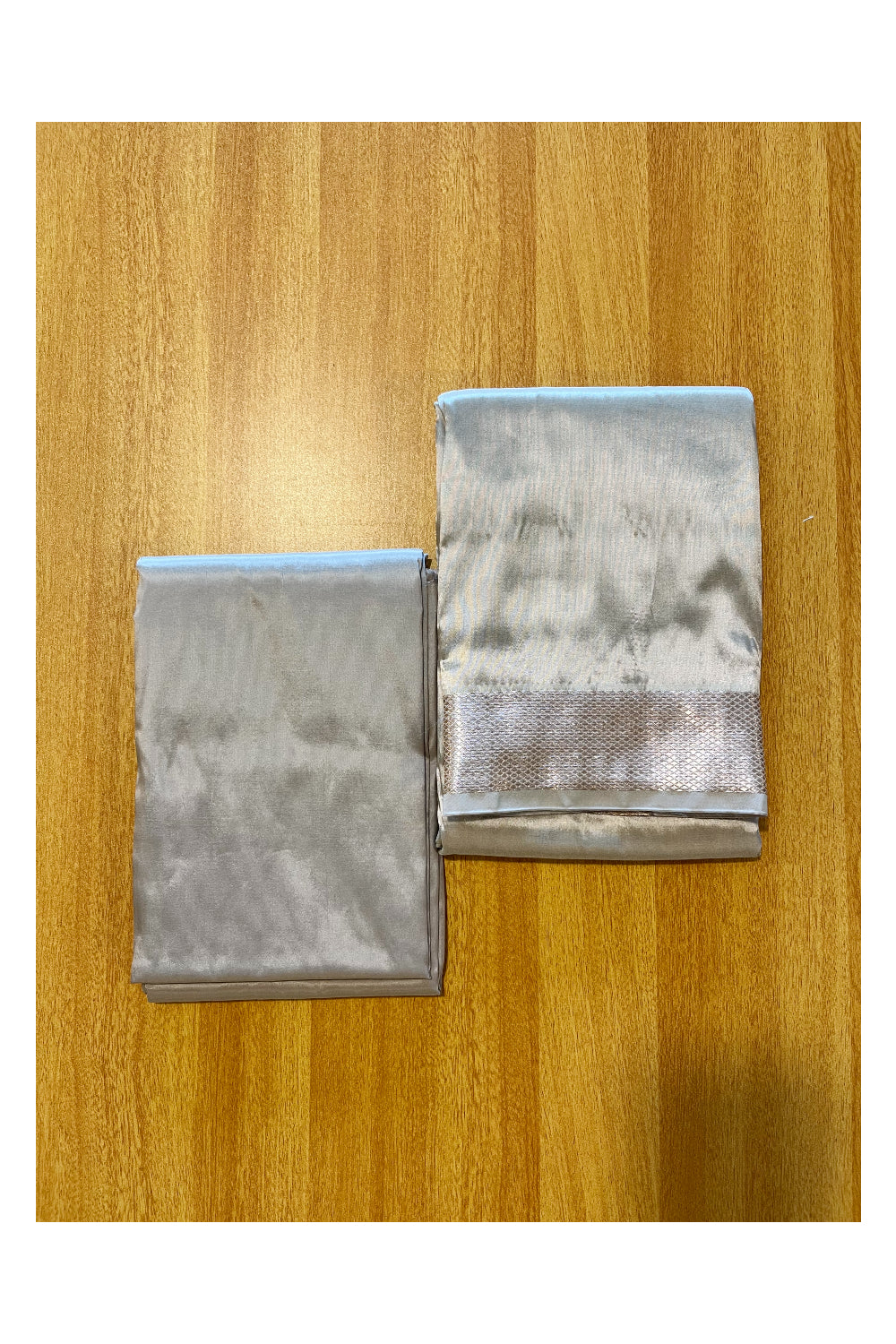 Southloom Semi Silk Mundu / Vesthi / Dhothi Set with Matching Silk Shirt Piece (Including Silk Shawl)