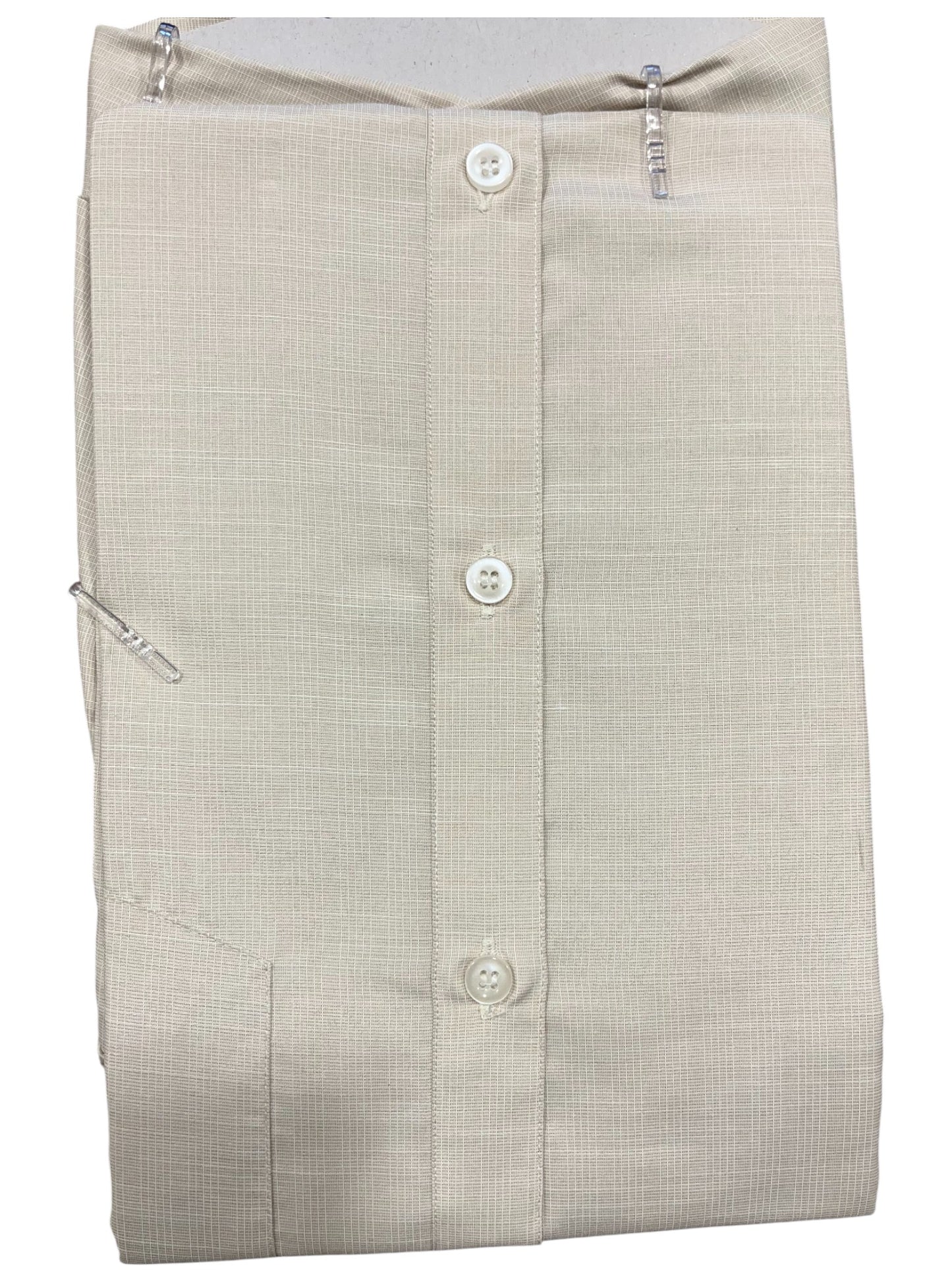 Southloom Pure Cotton Beige Lines Shirt (46 HS)