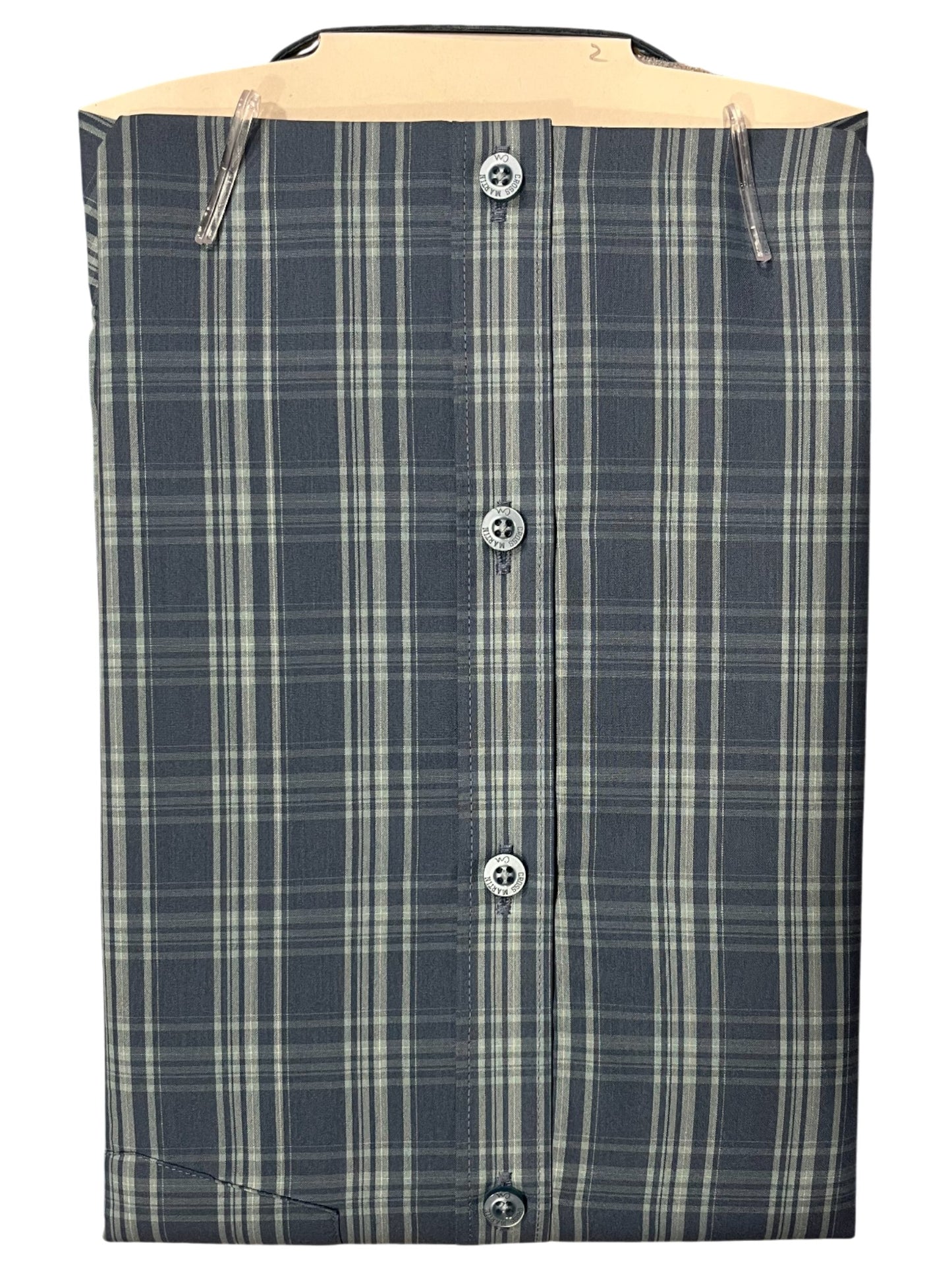 Southloom Pure Cotton Blue Printed Shirt (40 HS)