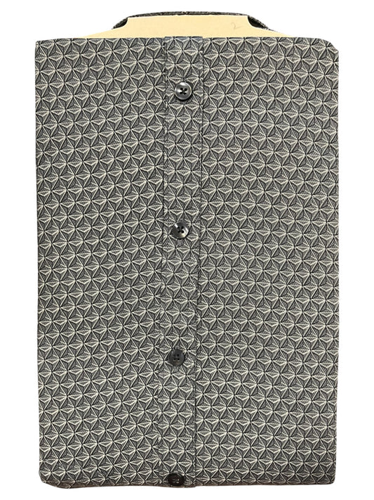 Southloom Pure Cotton Shirt with Black Printed(38 HS)