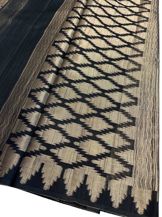 Southloom Banarasi Silk Saree with Woven Work on Body and Borders (Beige)