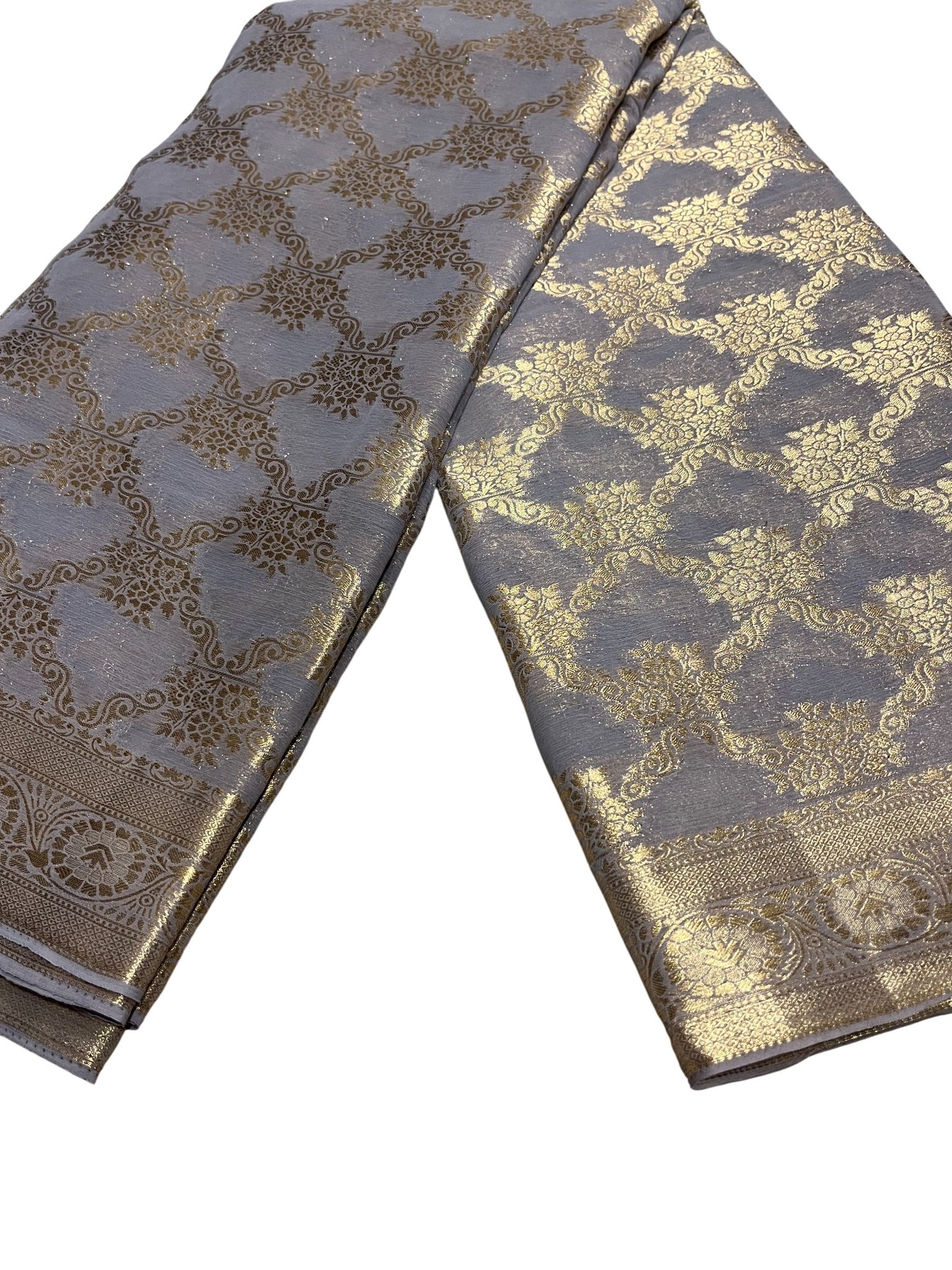 Southloom Georgete Banarasi Silk Saree with Woven Work on Body and Borders