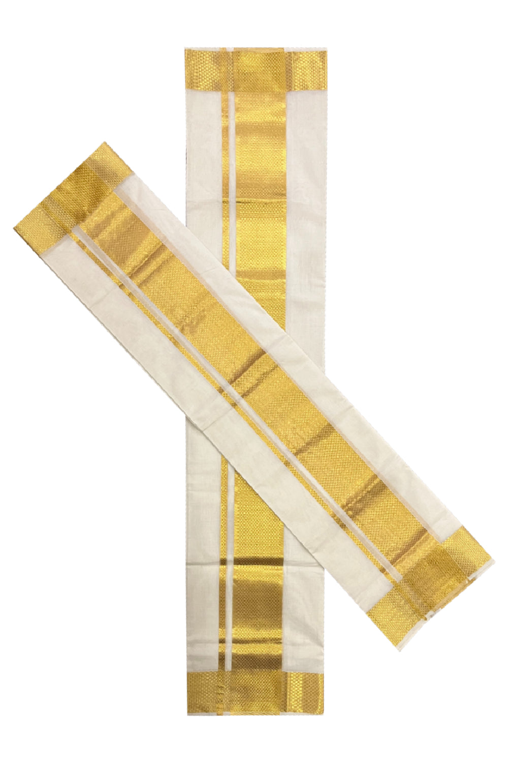 Southloom Premium Handloom Single Set Mundu with Paa Neythu Kasavu Design Border 2.80 Mtrs