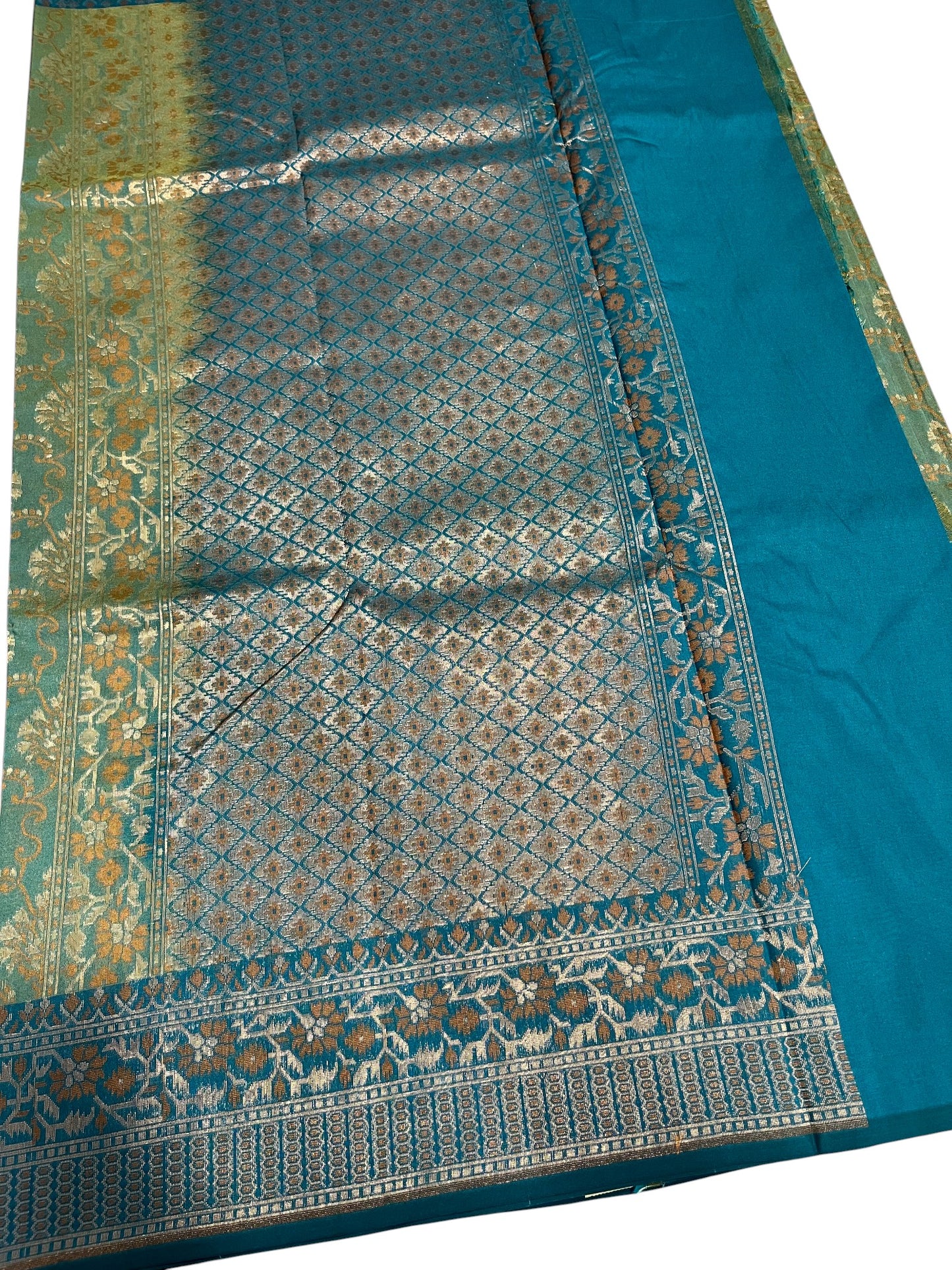 Southloom Banarasi Silk Saree with Woven Work on Body and Borders