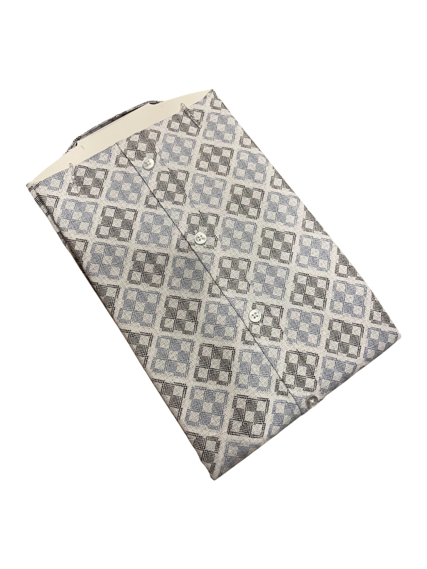 Southloom Pure Cotton Blue Printed Shirt (38 FS)