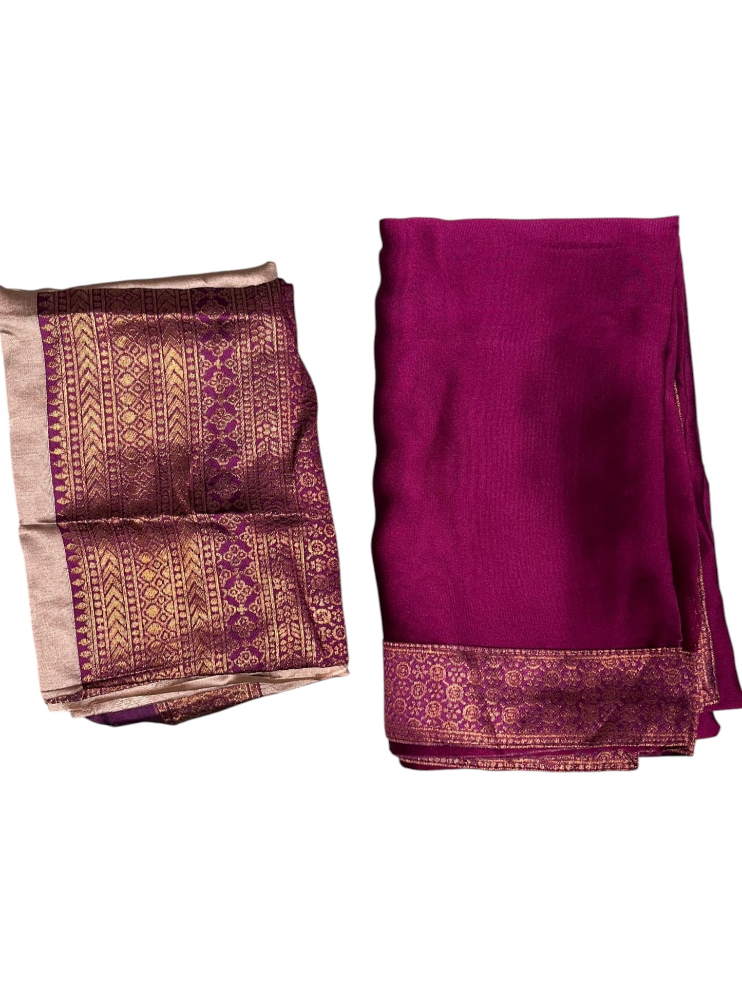 Southloom Semi Silk Dhavani Set with Pavada and Beige Blouse Piece SLDHAVANI SL542