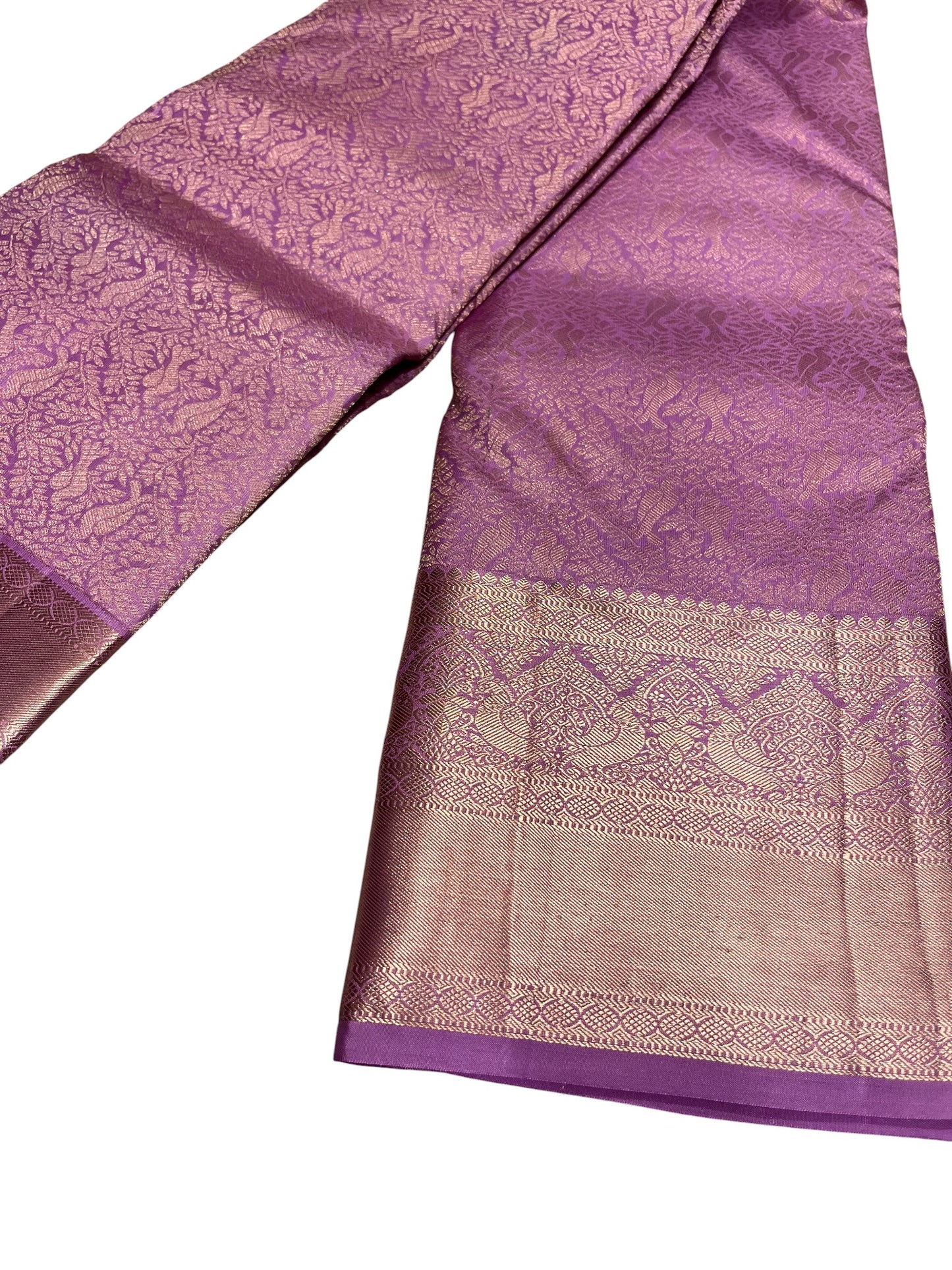 Southloom Pure Handloom Bridal Kanchipuram Silk Saree with Korvai Work