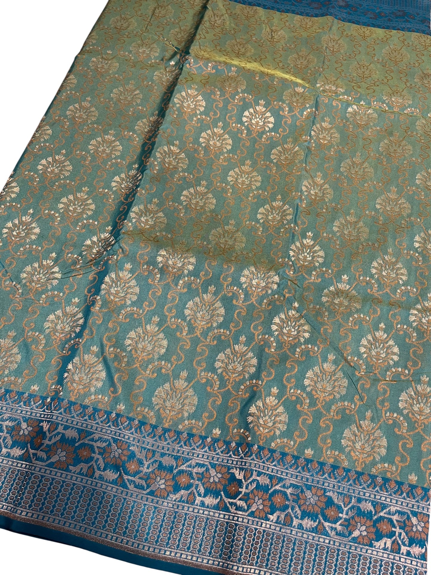 Southloom Banarasi Silk Saree with Woven Work on Body and Borders