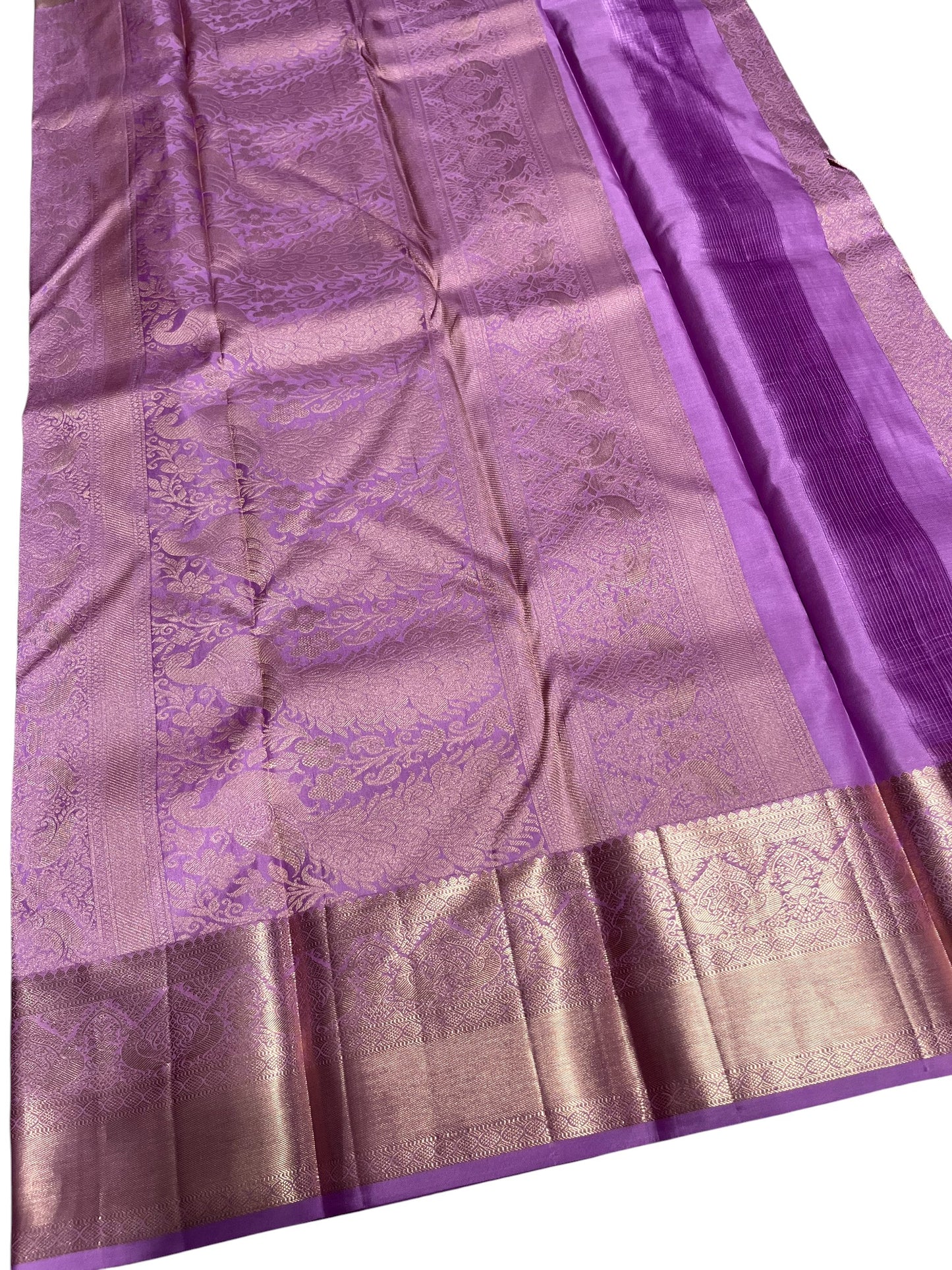 Southloom Pure Handloom Bridal Kanchipuram Silk Saree with Korvai Work
