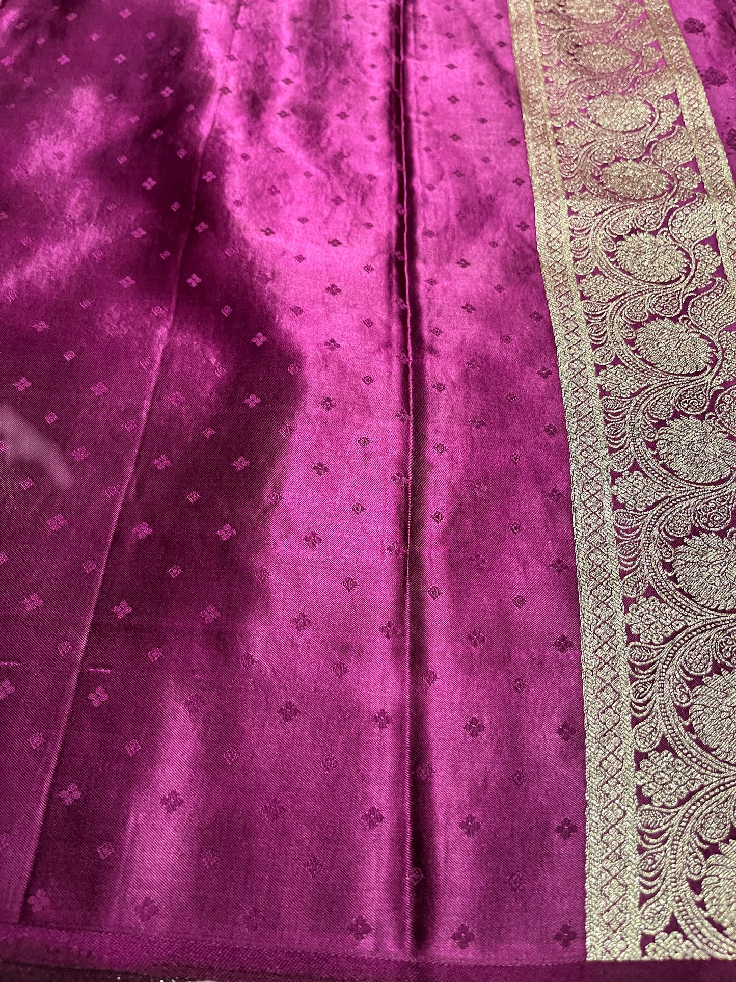 Southloom Satin Banarasi Silk Saree with Woven Work on Body and Borders