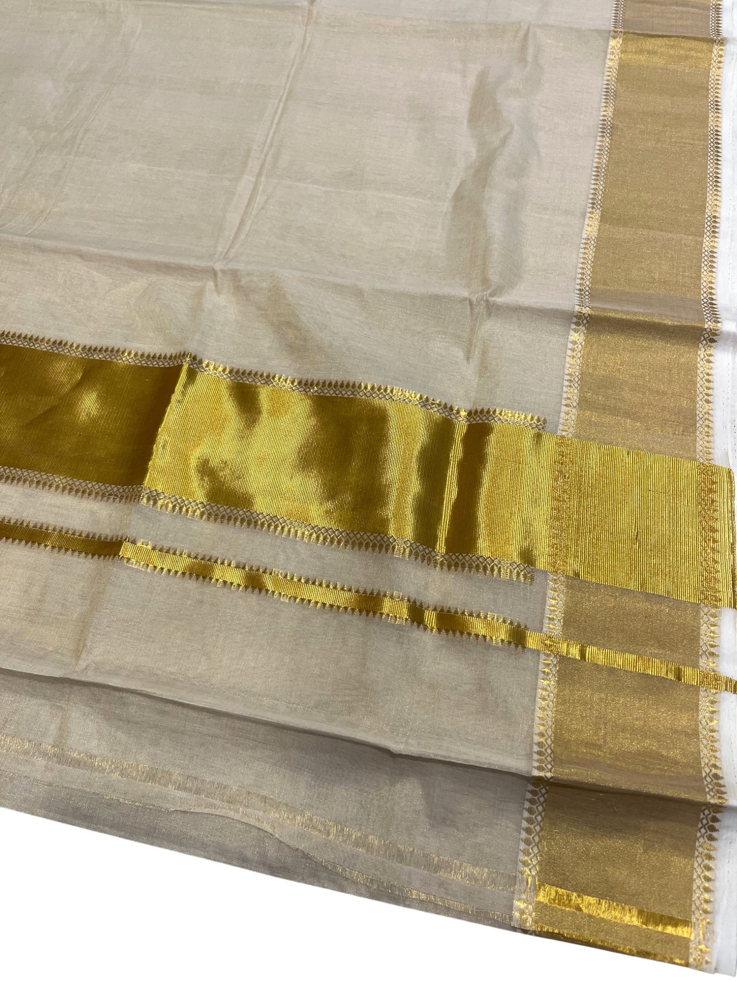 Southloom Super Premium Balaramapuram Unakkupaavu Handloom Tissue Saree with Pichippoovu Design