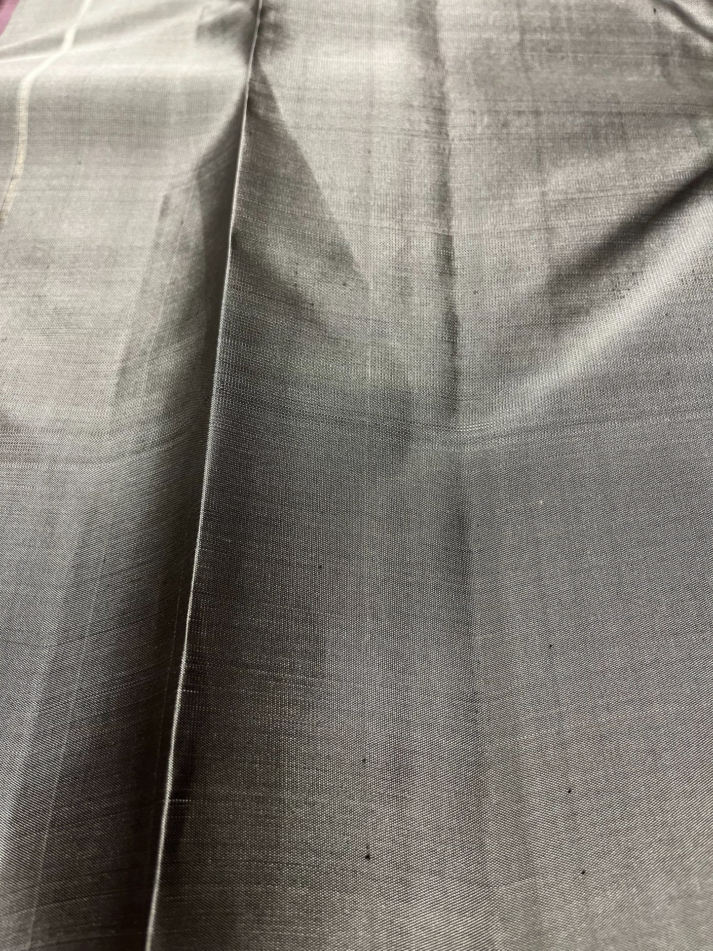 Southloom Pure Handloom Kanchipuram Silk Saree with Butta Work (Purple & Grey)