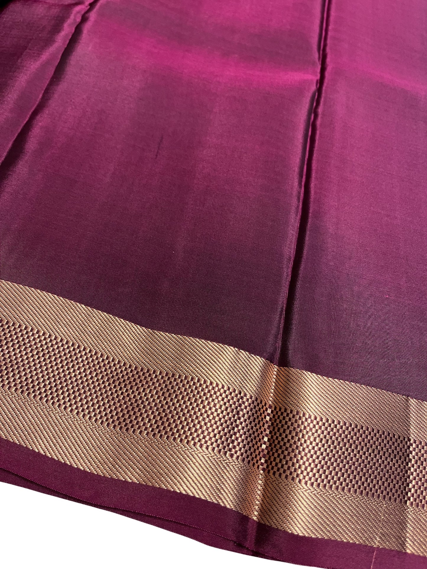Southloom Pure Handloom Kanchipuram Silk Saree with Butta Work (Grey & Magenta)