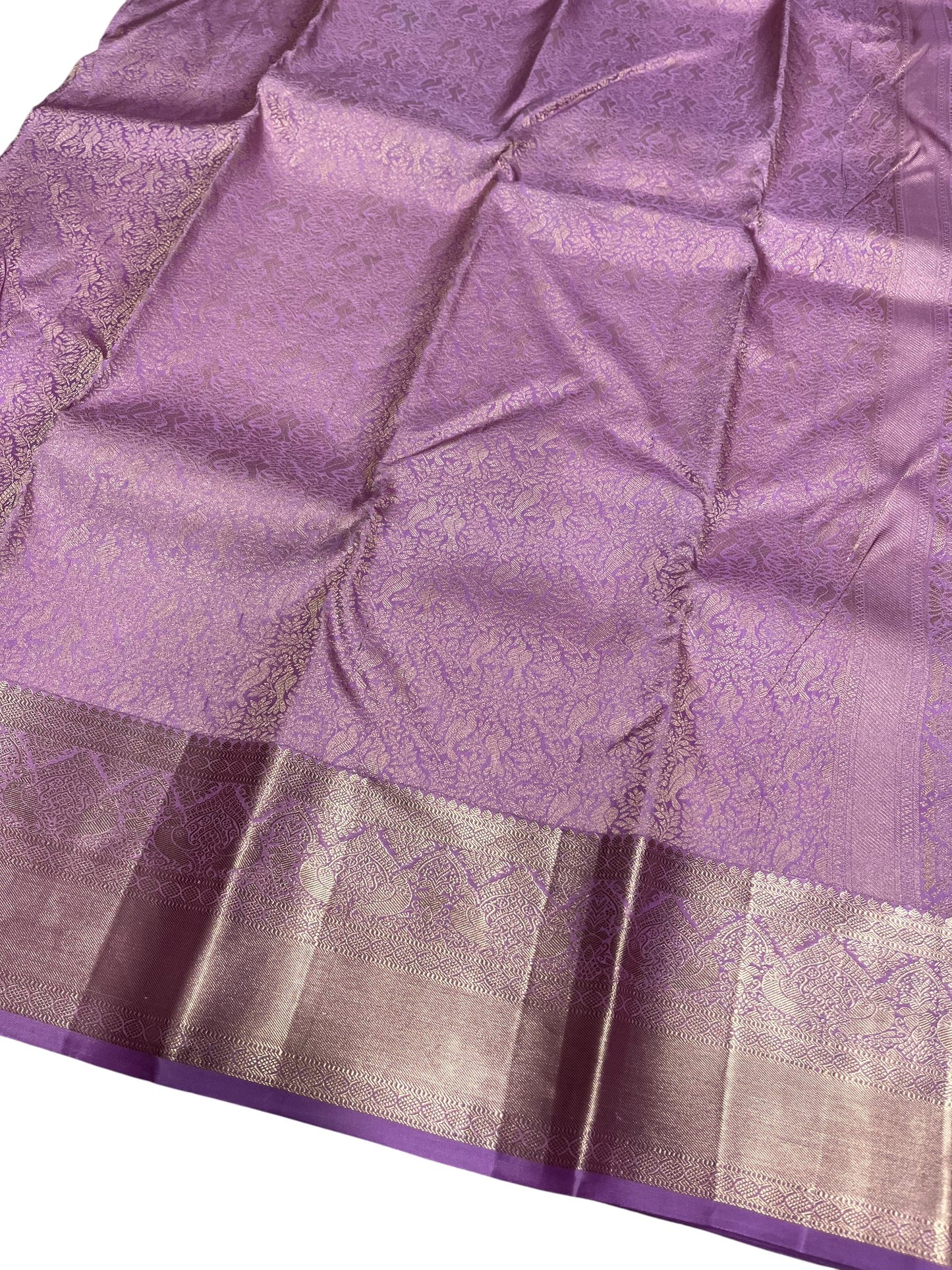 Southloom Pure Handloom Bridal Kanchipuram Silk Saree with Korvai Work