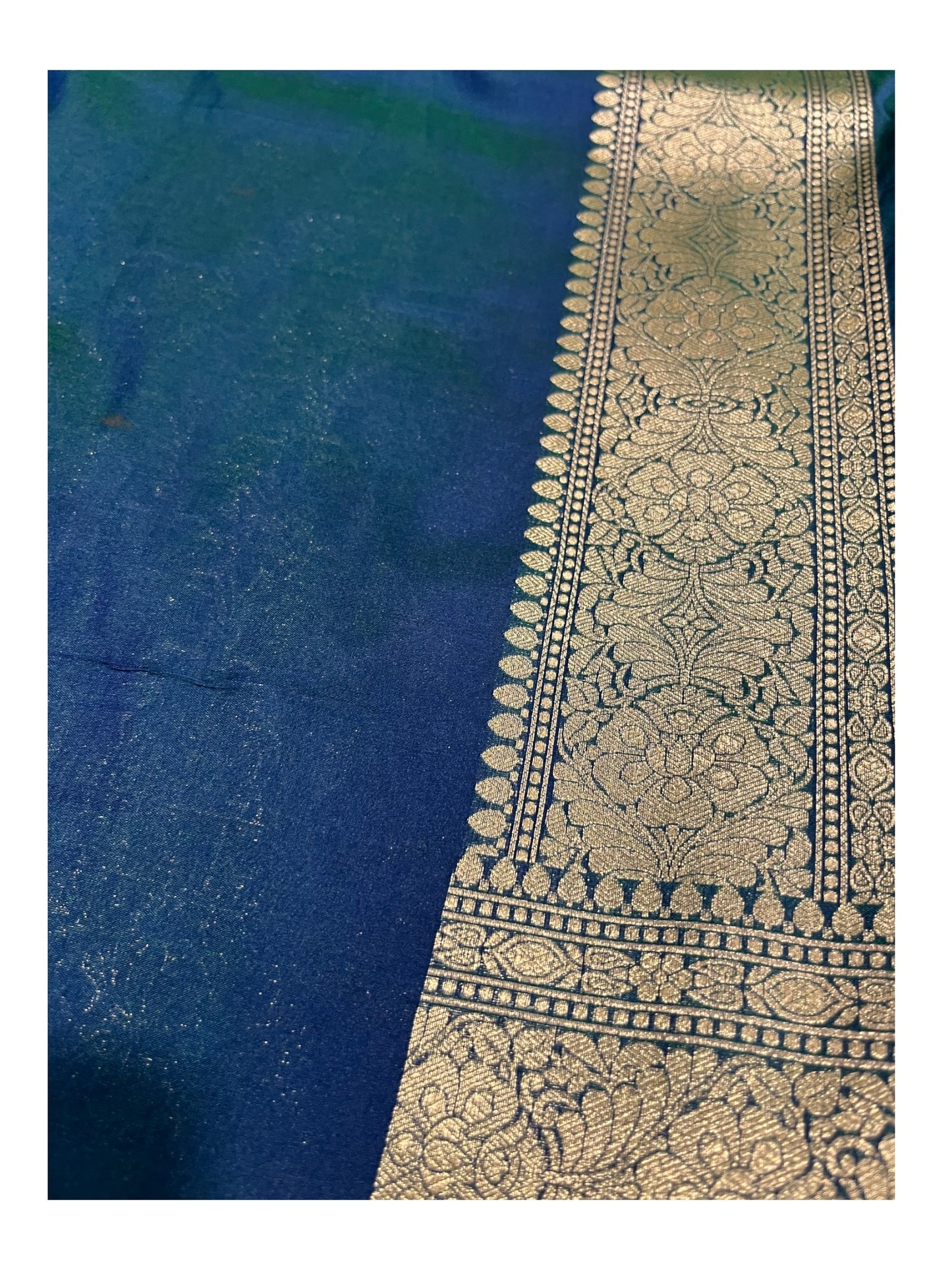 Southloom Banarasi Silk Saree with Woven Work on Body and Borders
