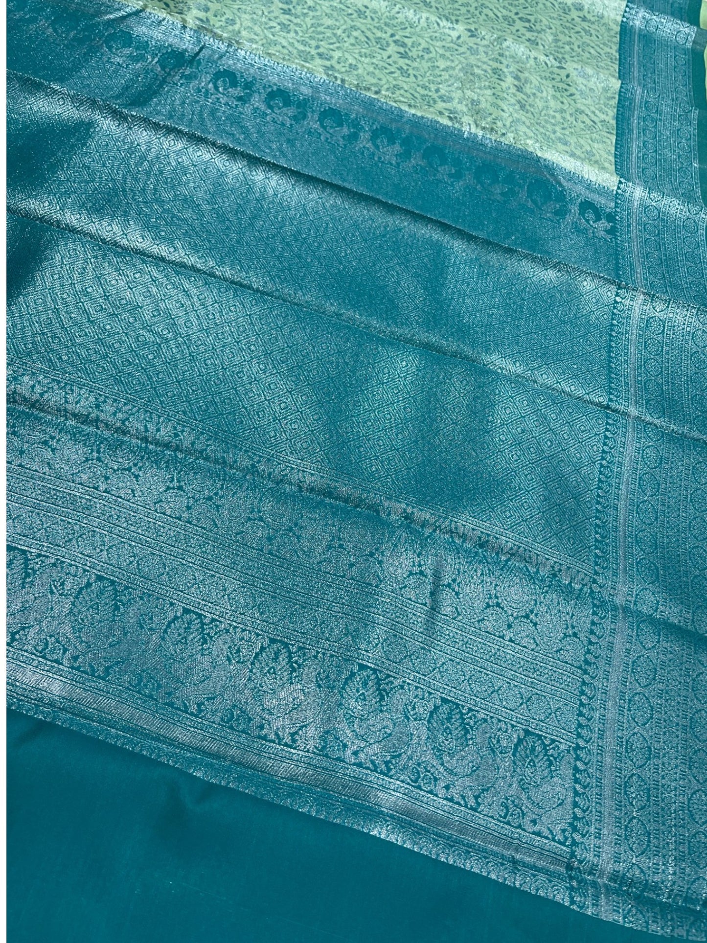 Southloom Tissue Silk Saree with Woven Work on Body and Borders