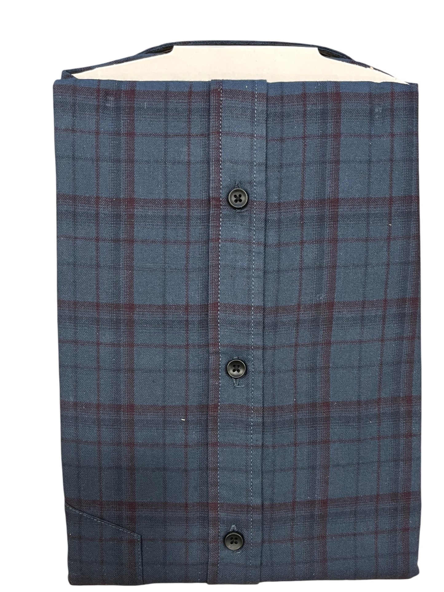 Southloom Pure Cotton Blue Check Shirt (42 FS)