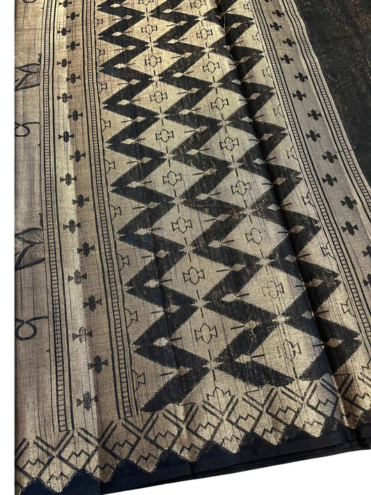 Southloom Banarasi Silk Saree with Woven Work on Body and Borders (Beige)