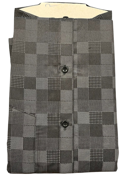 Southloom Pure Cotton Black Check Shirt (48 FS)