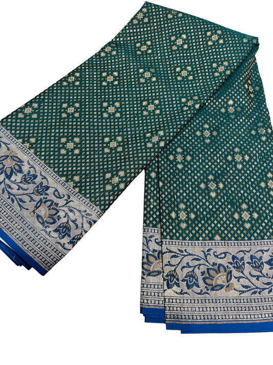 Southloom Banarasi Silk Saree with Woven Work on Body and Borders
