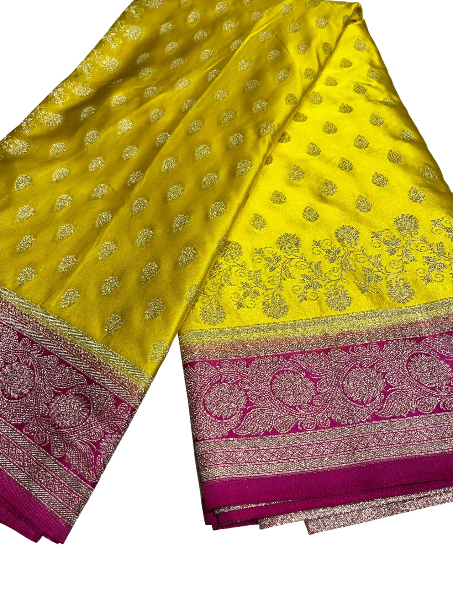 Southloom Satin Banarasi Silk Saree with Woven Work on Body and Borders