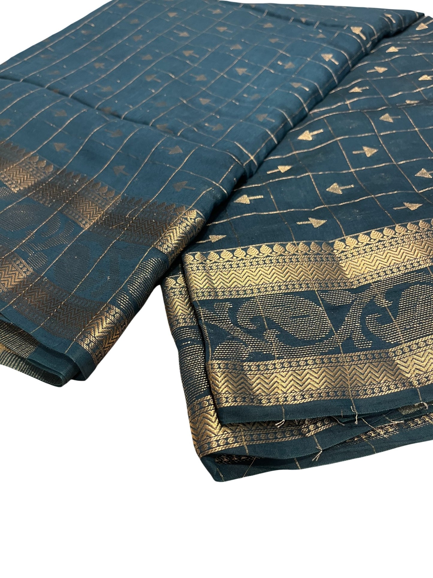 Southloom Georgete Banarasi Silk Saree with Woven Work on Body and Borders