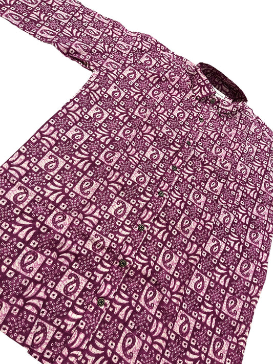 Southloom Jaipur Pure Cotton Block Printed Shirt for Men (Medium)