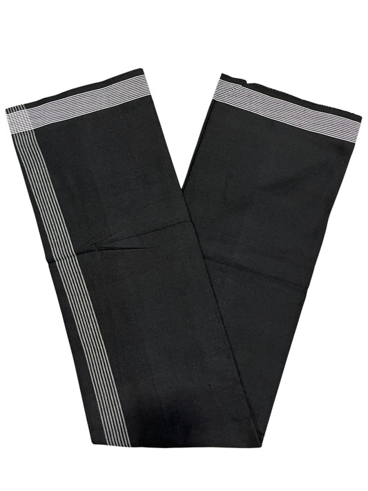 Southloom Black Printed Single Mundu / Otta Mundu / Lungi (South Indian Kerala Dhoti)