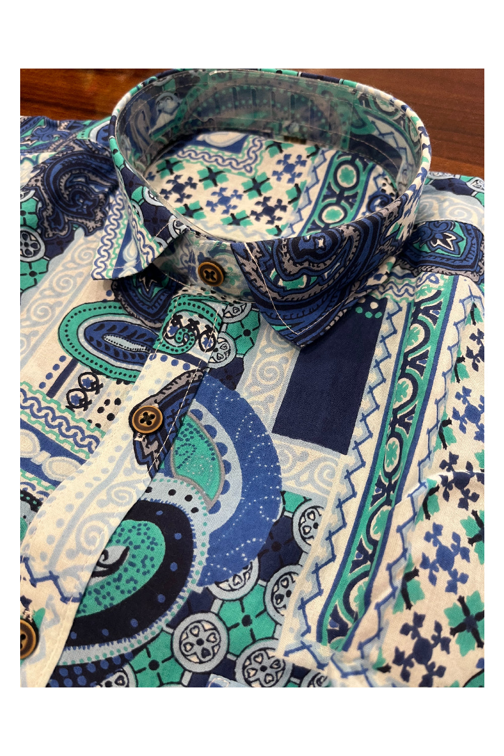 Southloom Jaipur Pure Cotton Printed Shirt For Men (3XL)