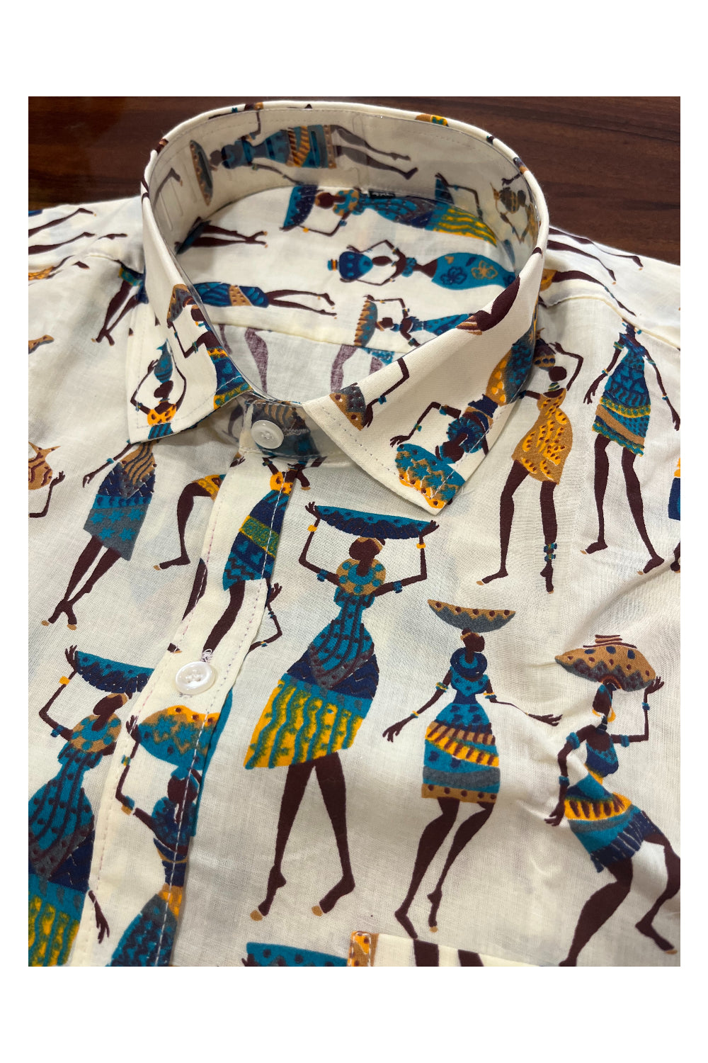Southloom Jaipur Pure Cotton Printed Shirt For Men (4XL)