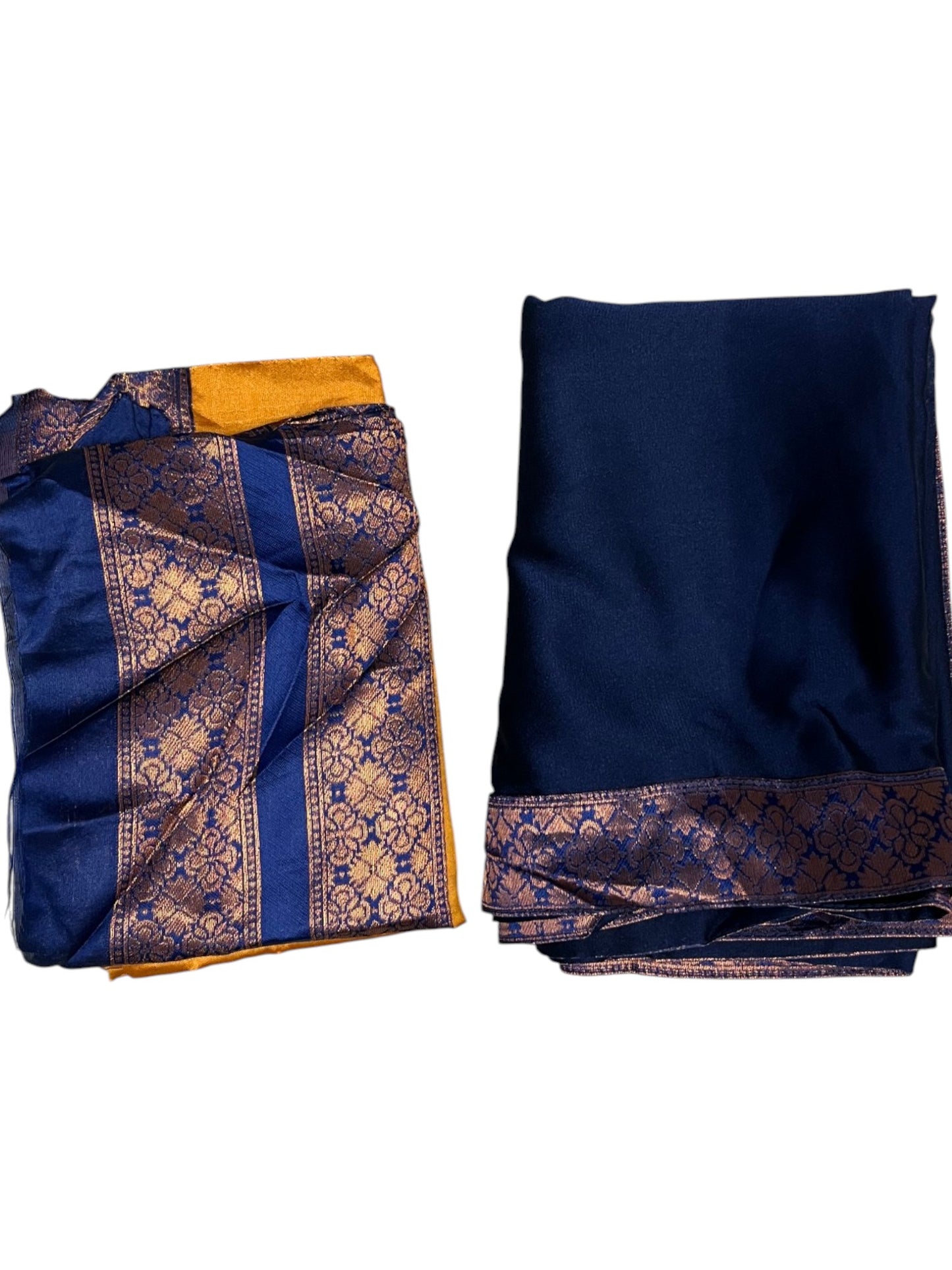 Southloom Semi Silk Dhavani Set with Pavada and Yellow Blouse PieceSLDHAVANI SL542