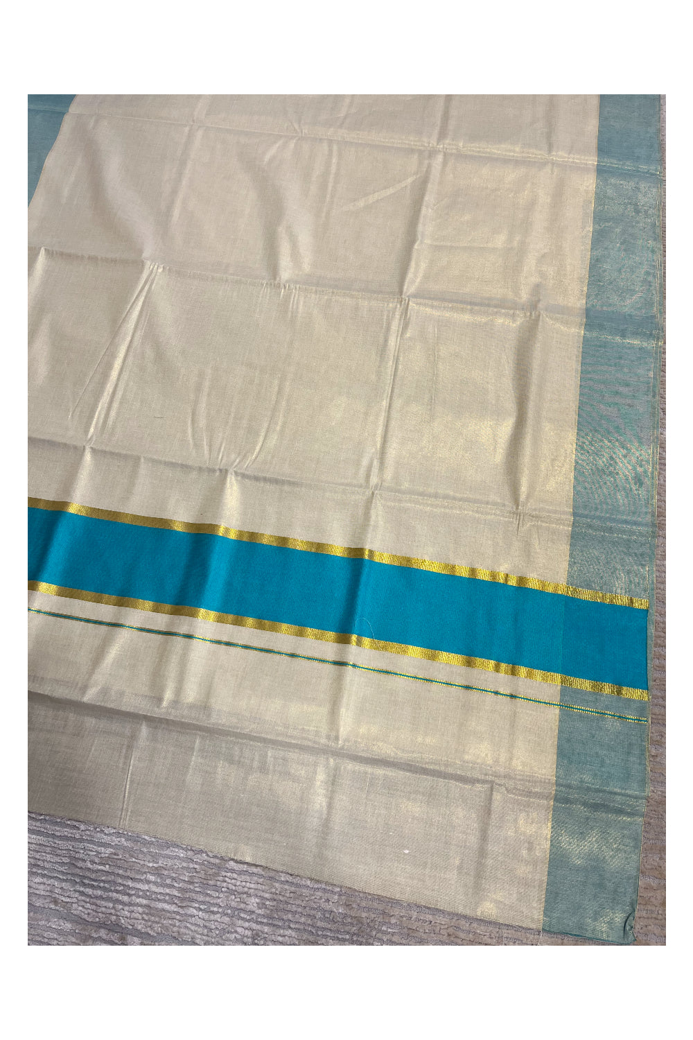Southloom Kerala Tissue Kasavu Saree