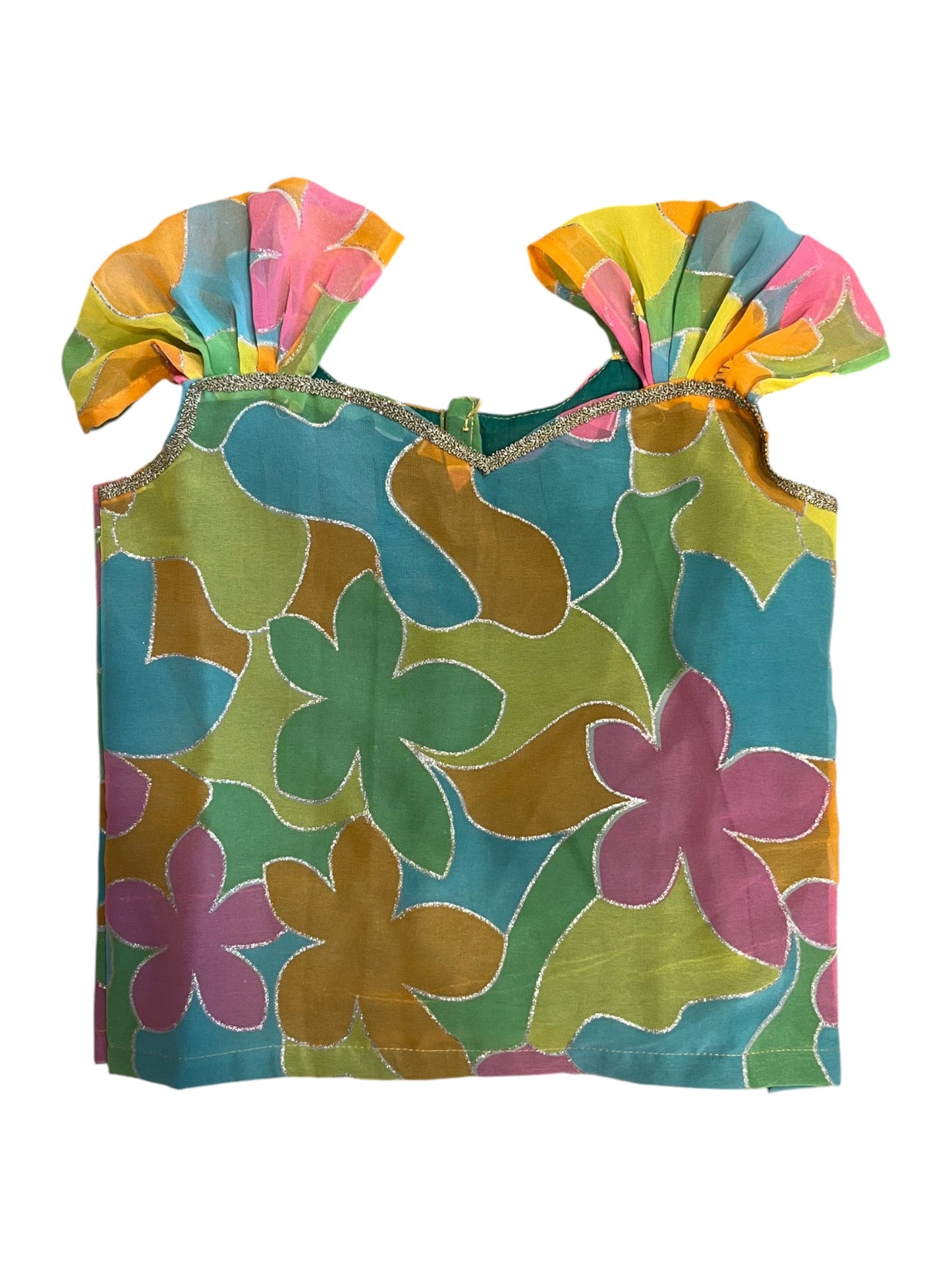 Southloom Kerala Cotton Pavada Blouse for Kids